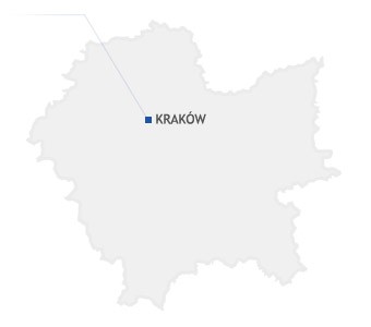 mapka regionu krakowskiego